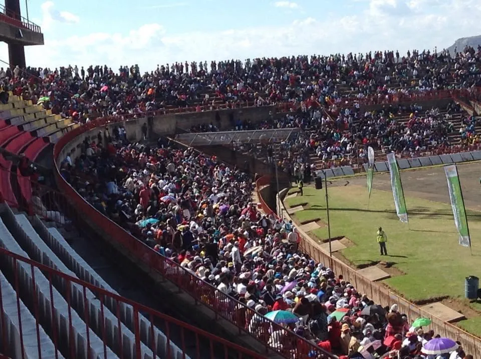 Stadium event celebration with audience